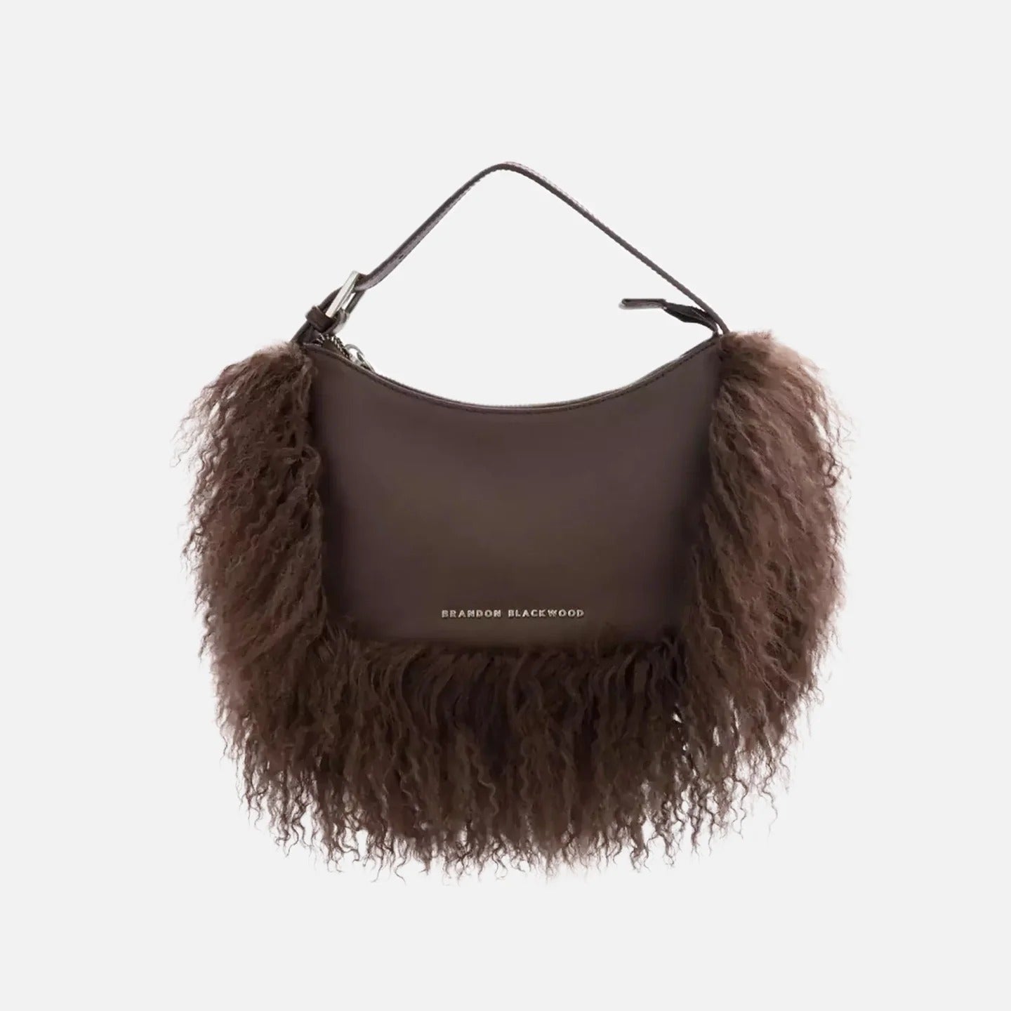 Leather Wool Trim Cortni Bag. - allsose