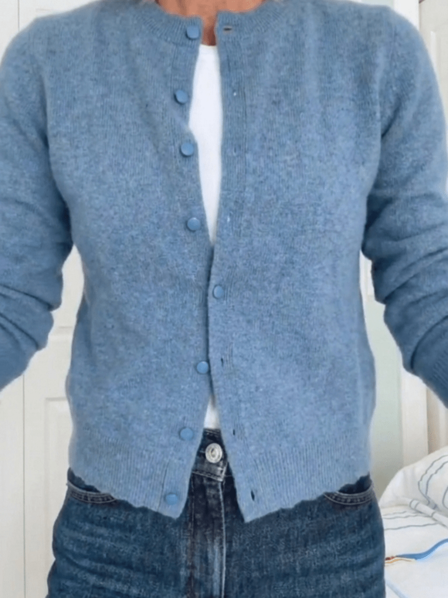 Light Blue Soft Knit Cardigan ✨ Effortless Everyday Layering - allsose