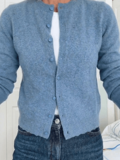 Light Blue Soft Knit Cardigan ✨ Effortless Everyday Layering - allsose