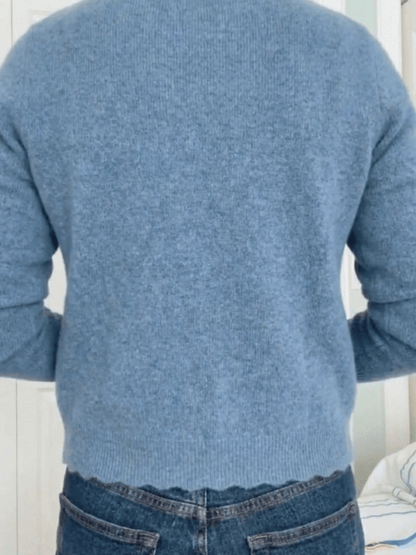 Light Blue Soft Knit Cardigan ✨ Effortless Everyday Layering - allsose