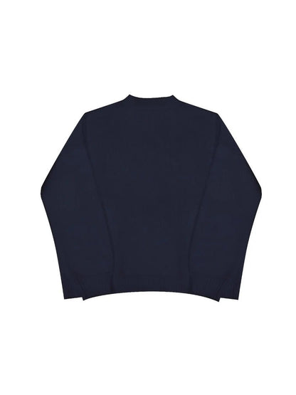 Loose Cotton Flag - Print Sweater - allsose