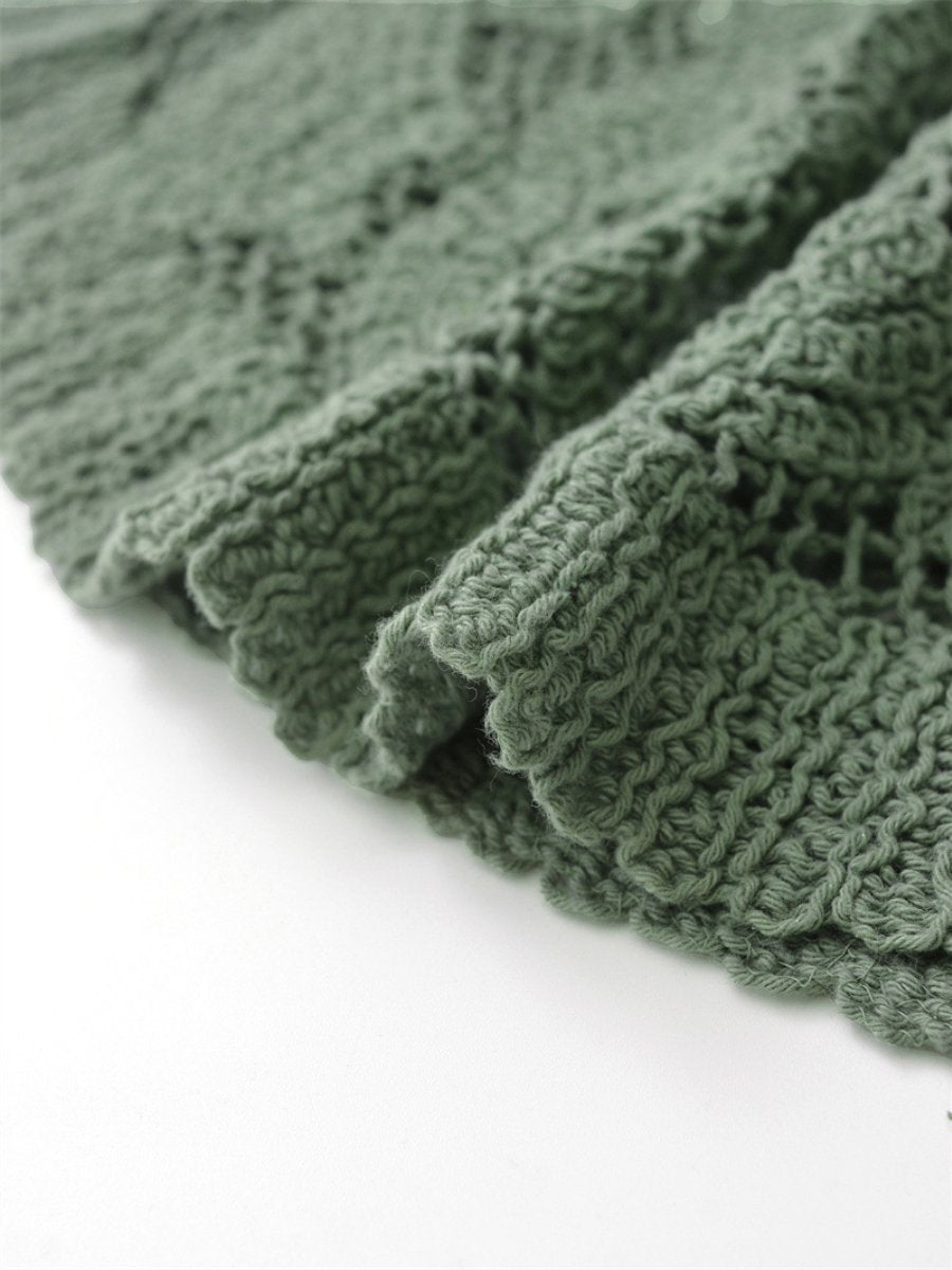 Loose Sleeveless Crocheted Top - allsose