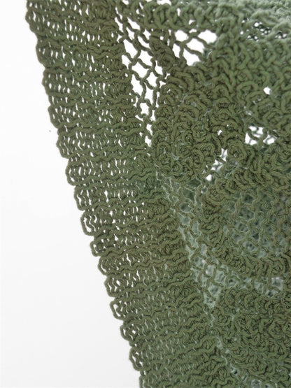 Loose Sleeveless Crocheted Top - allsose