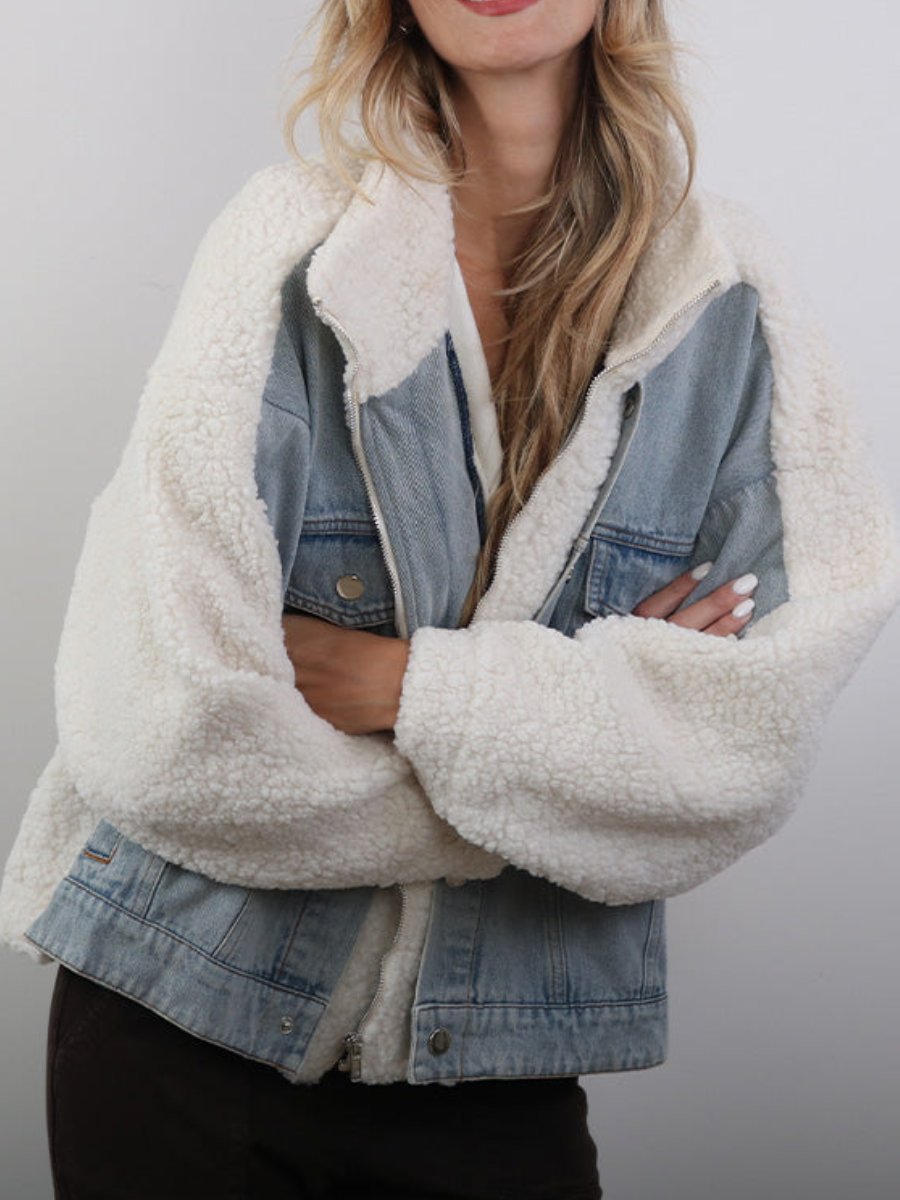 Love Me Up Denim Jacket - allsose