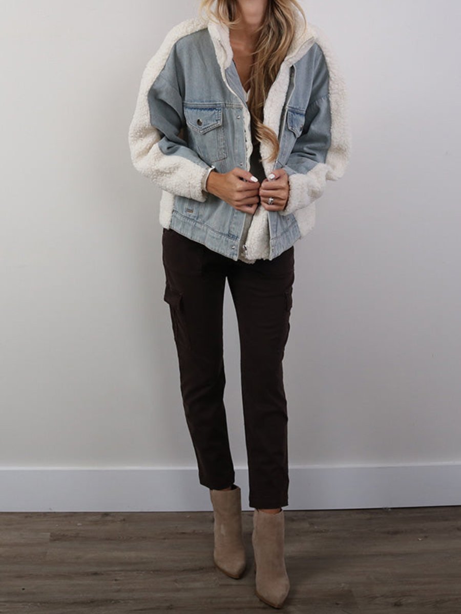 Love Me Up Denim Jacket - allsose