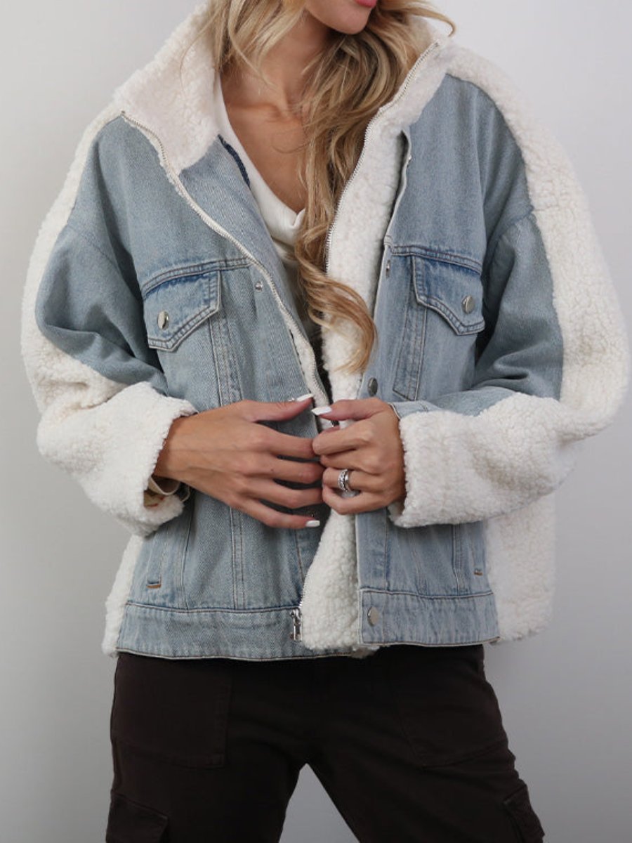 Love Me Up Denim Jacket - allsose