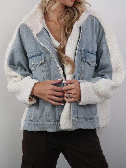 Love Me Up Denim Jacket - allsose
