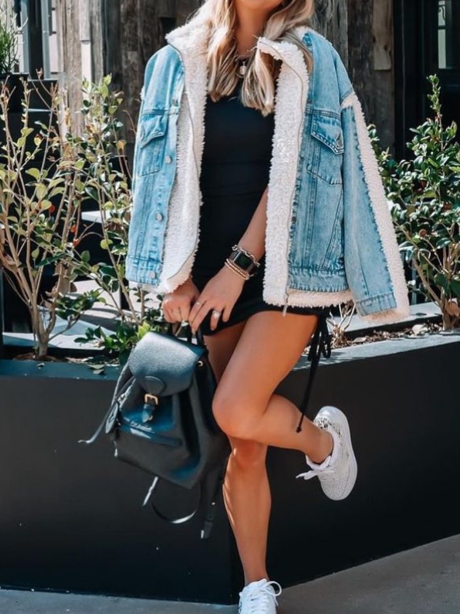 Love Me Up Denim Jacket - allsose