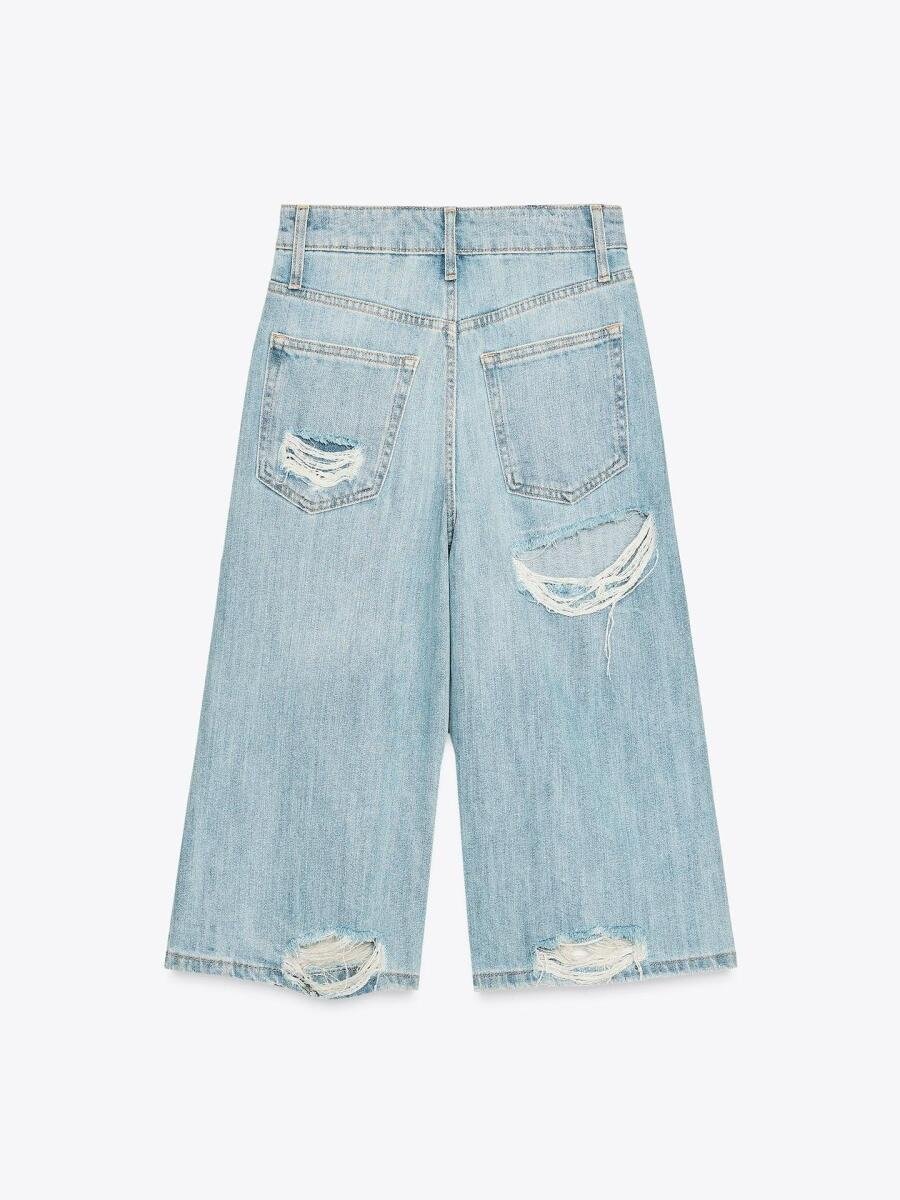 Low - rise Short Denim Pants - allsose
