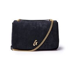 MEDIUM SUEDE FLAP BAG - allsose