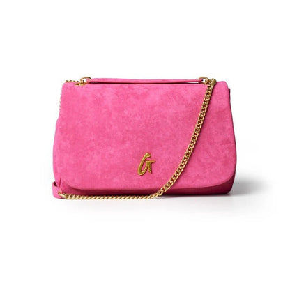 MEDIUM SUEDE FLAP BAG - allsose