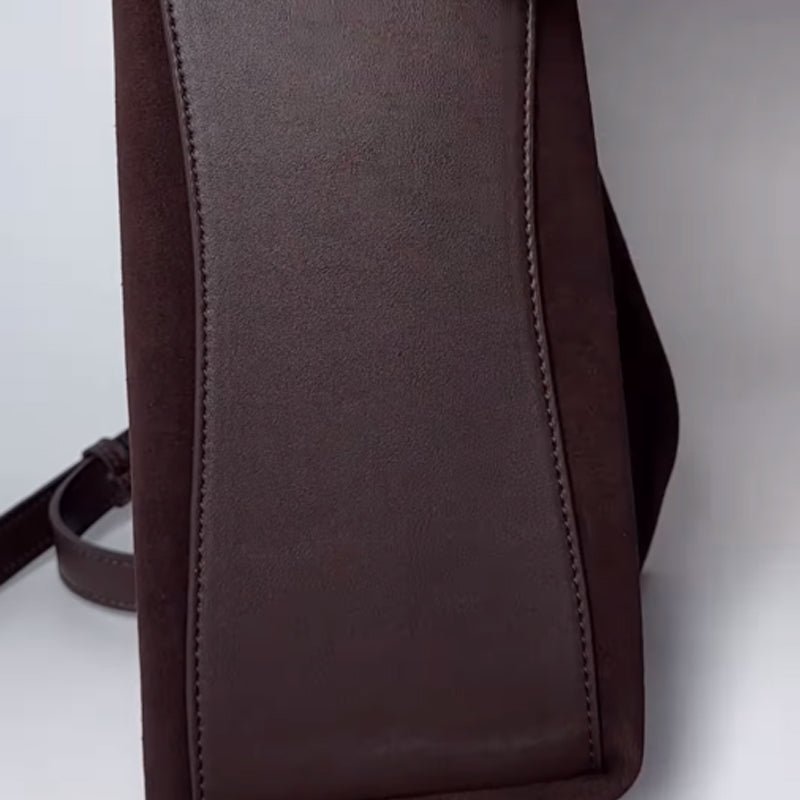 Nubuck Leather Underarm Bag Shoulder Crossbody Bag - allsose
