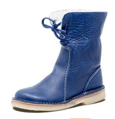 Orthopedic Waterproof Leather Snow Boots - allsose