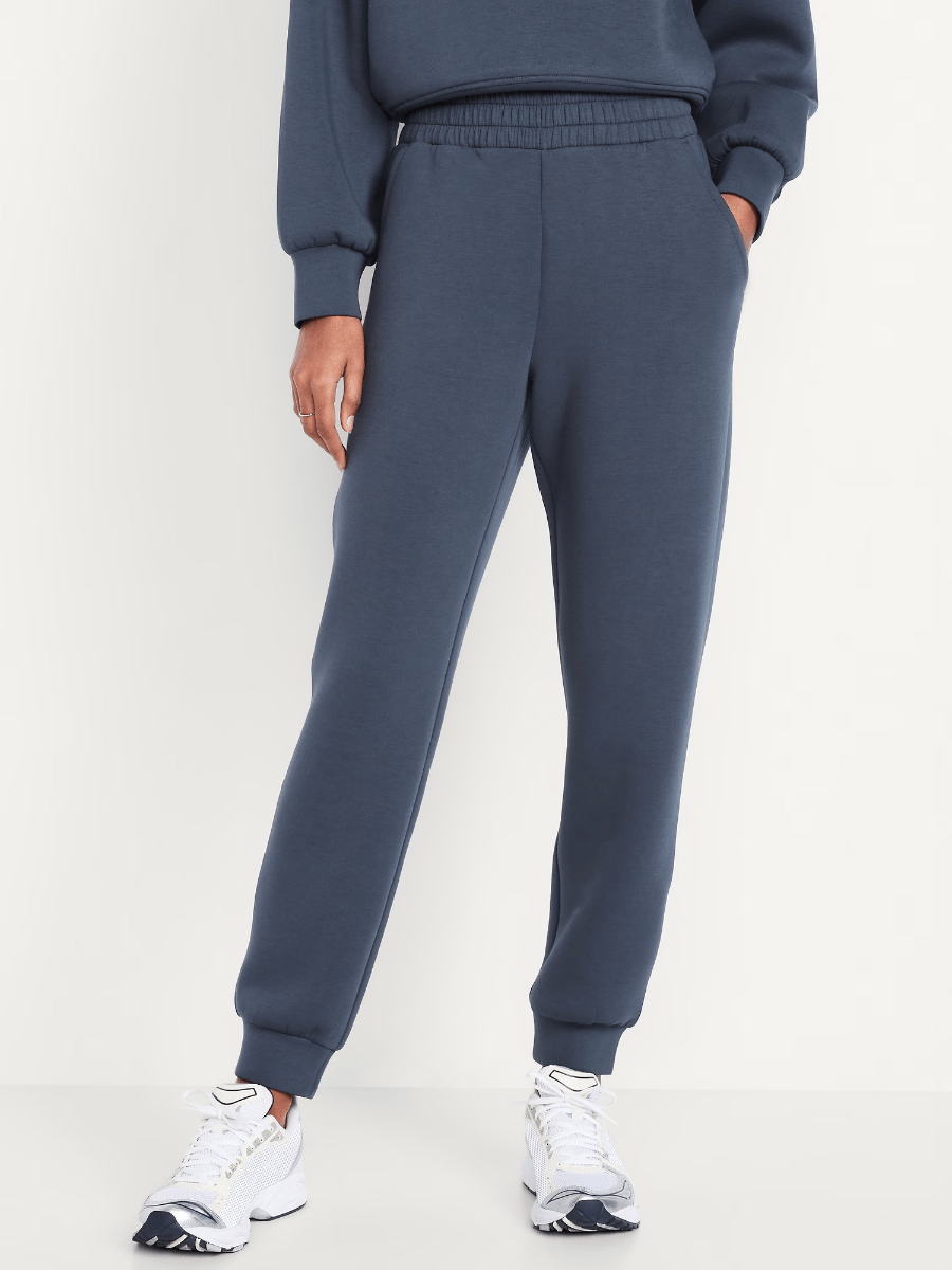 Oversized Navy Fleece Loungewear Set (Hoodie Pants) - allsose
