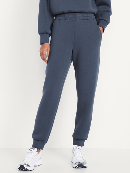 Oversized Navy Fleece Loungewear Set (Hoodie Pants) - allsose