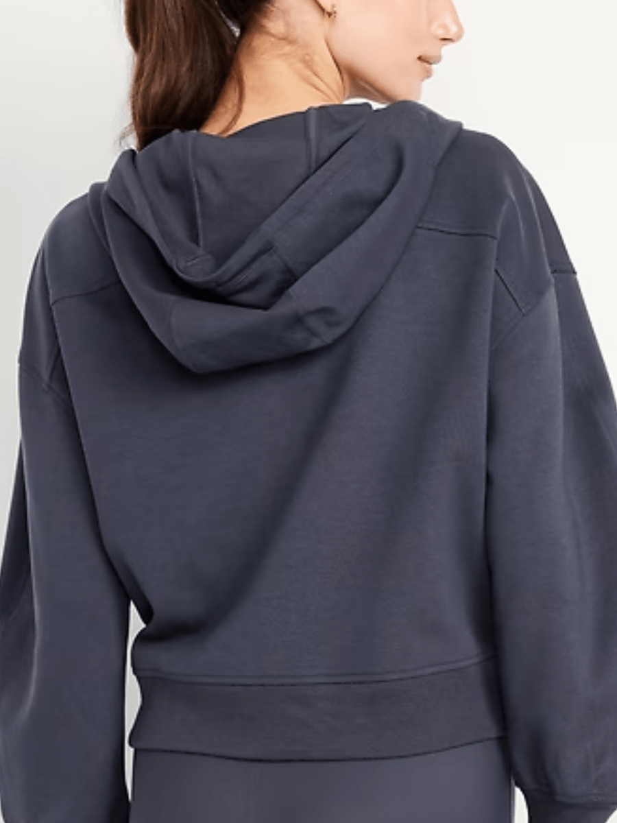 Oversized Navy Fleece Loungewear Set (Hoodie Pants) - allsose