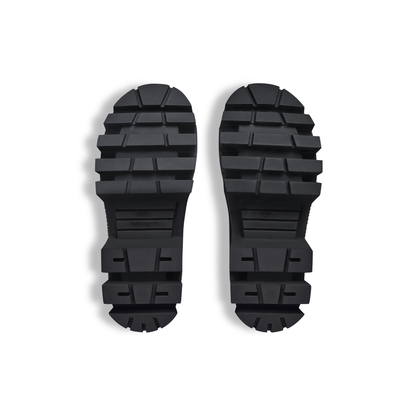Oversized Platform Buckle Boots - allsose