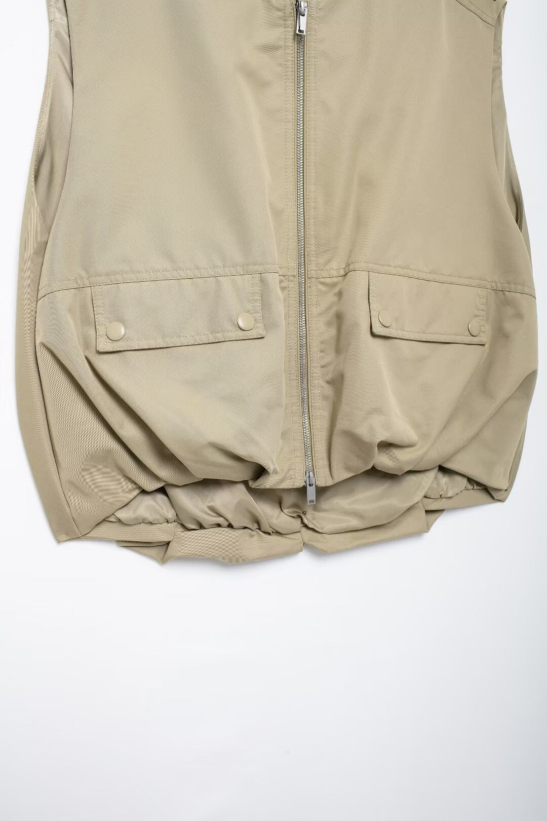Oversized Puffy Vest - allsose