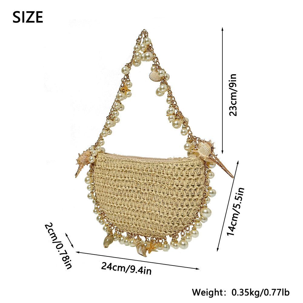 Pearl & Shell Vacation Handbag - allsose