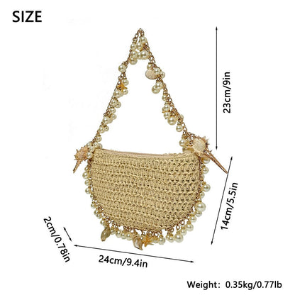 Pearl & Shell Vacation Handbag - allsose