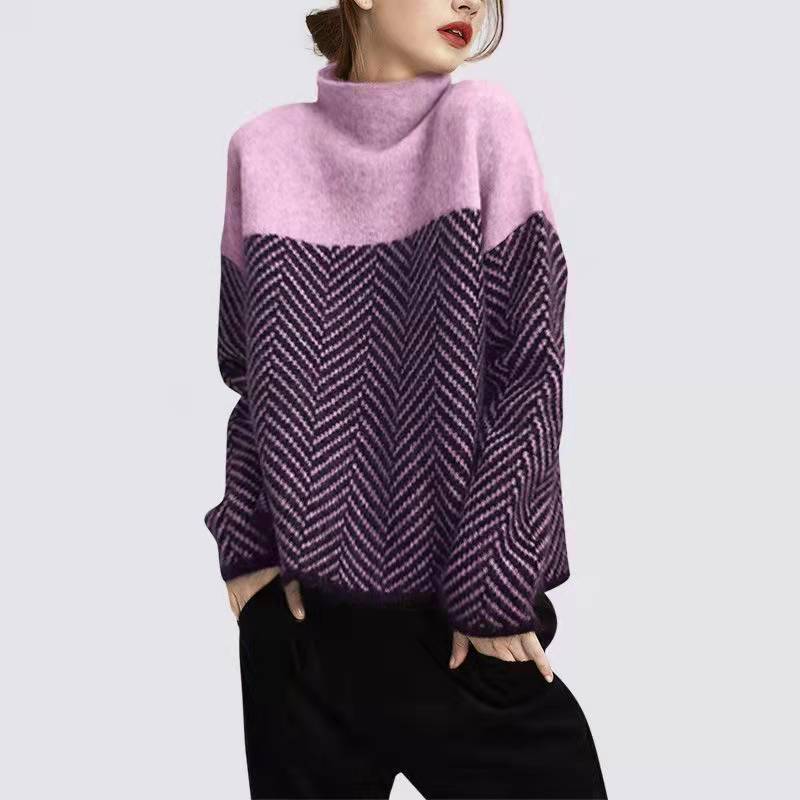 Pullover Loose Long Sleeve Sweater - allsose