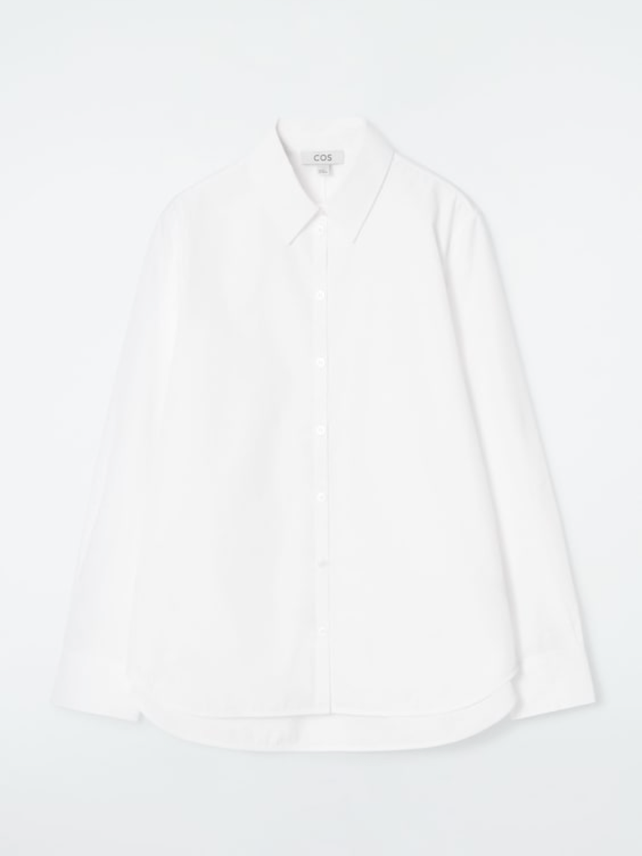 Regular Curvedhem Shirt - allsose