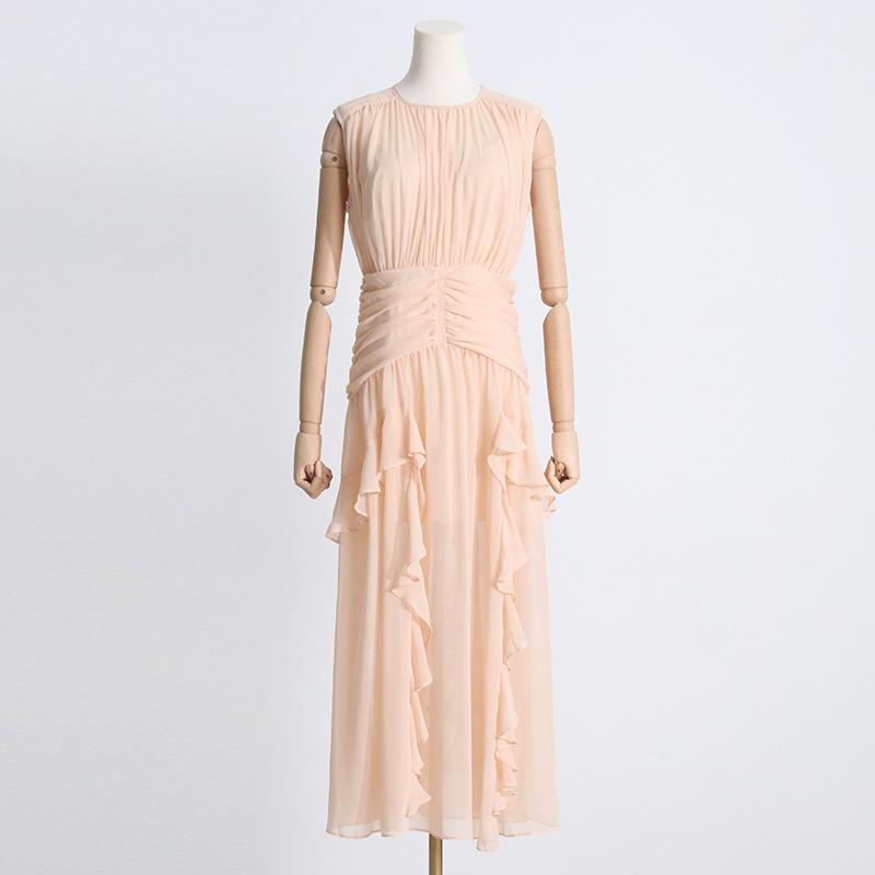 Round Neck Dress - allsose