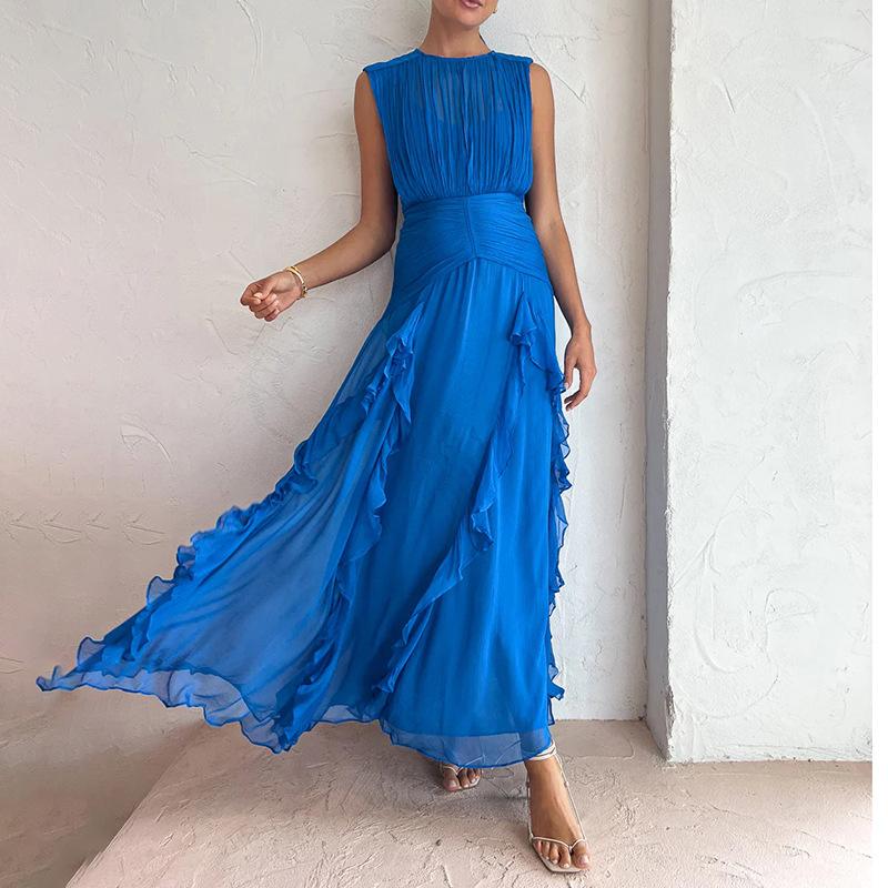 Round Neck Dress - allsose