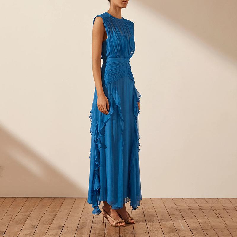 Round Neck Dress - allsose