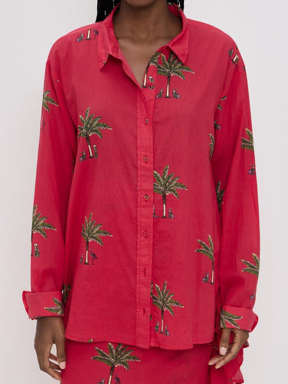 Ruffled Trim Tie Waist Two Pieces Dress - allsose