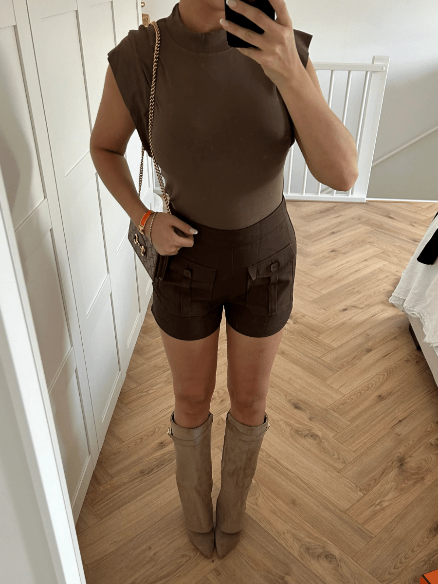 Suede Beige Boots - allsose