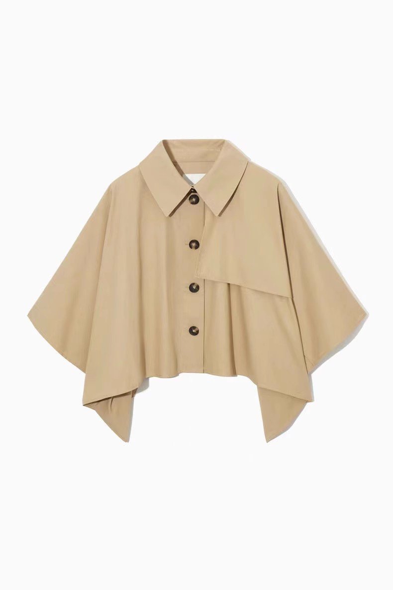 The Fall Casual Short Trench Jacket - allsose