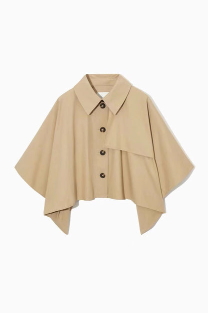 The Fall Casual Short Trench Jacket - allsose