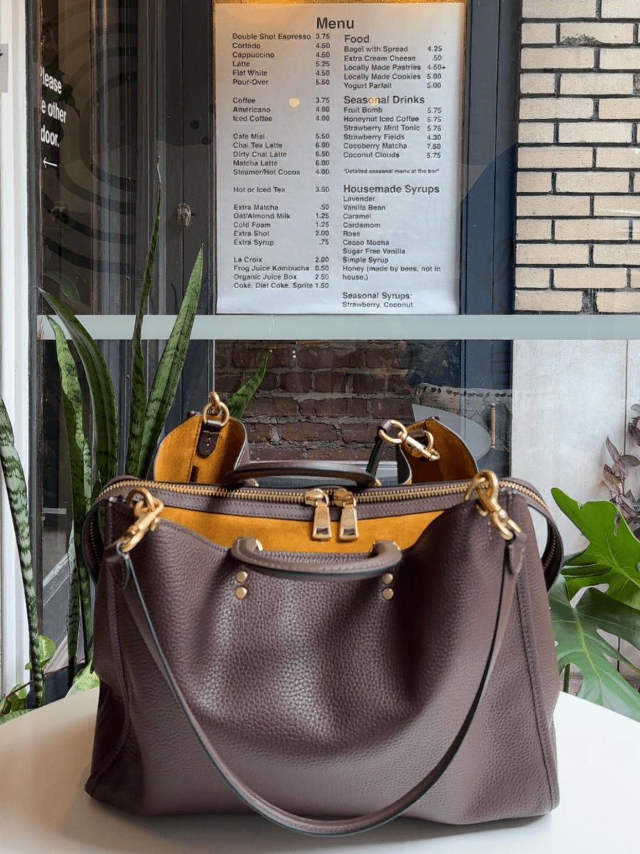 Two Open Compartments Leather Bag - allsose