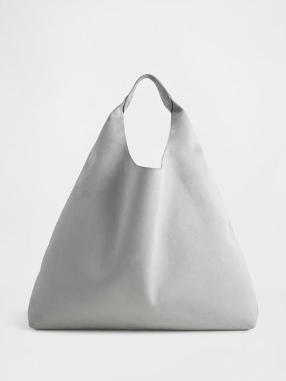 Vegan Suede Slouchy Tote Bag - allsose