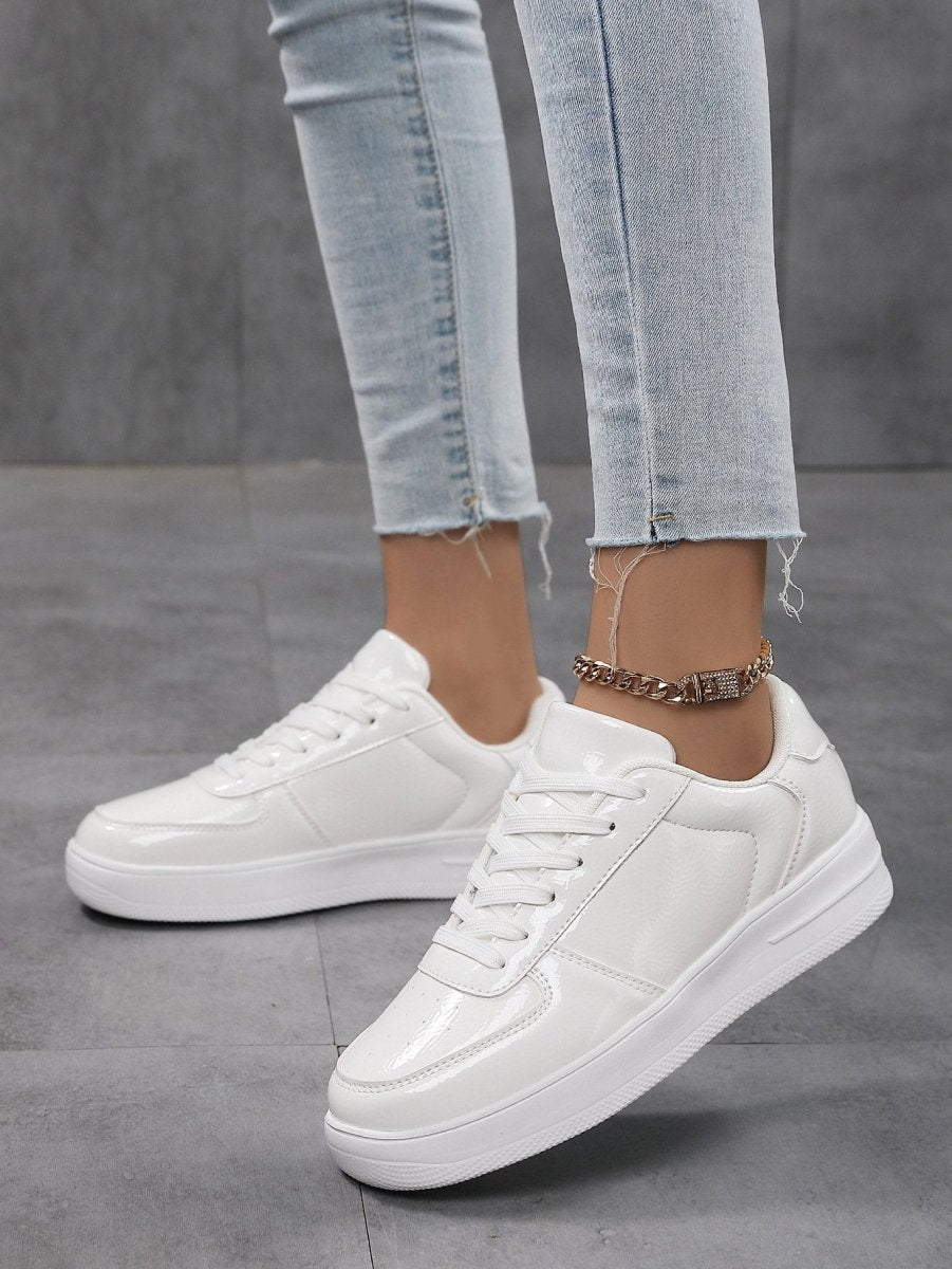 Women's Casual Lace Up Sneakers - allsose