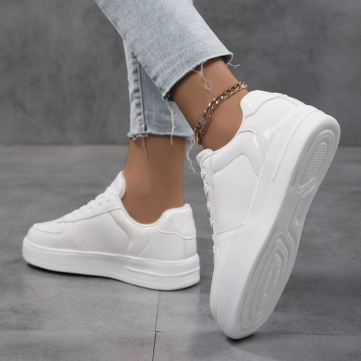 Women's Casual Lace Up Sneakers - allsose