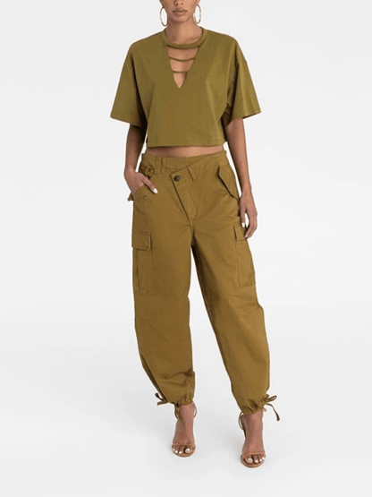 Women's Mid - Rise Straight Leg 'The Cargo Jogger' - allsose