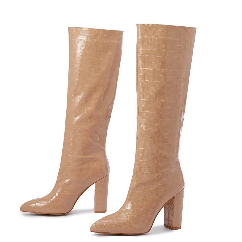 Women's Pointed - Toe High - Heel Fashion Boots - allsose