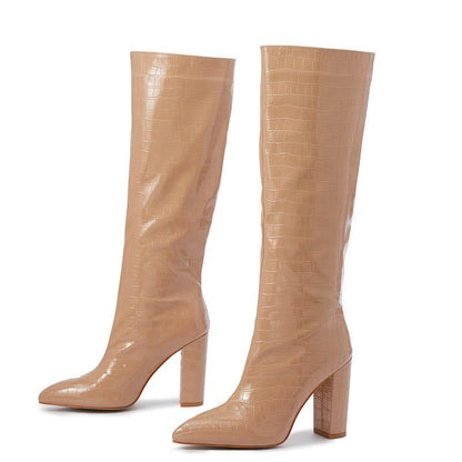 Women's Pointed - Toe High - Heel Fashion Boots - allsose