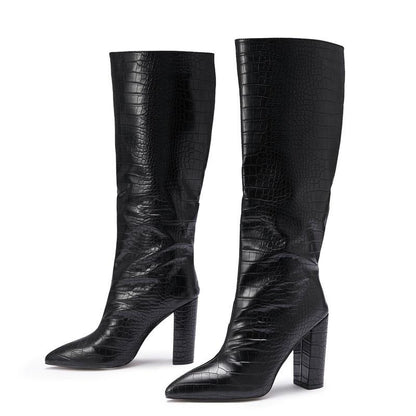 Women's Pointed - Toe High - Heel Fashion Boots - allsose