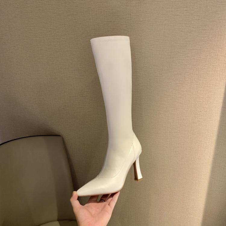 Women's Pointed Toe Knee High Boots - allsose