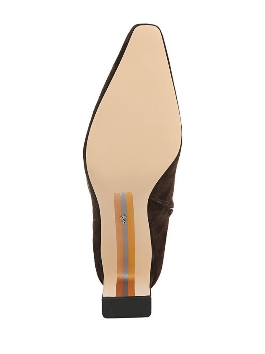 Women's Pointed Toe Mid Heel Tall Boots - allsose