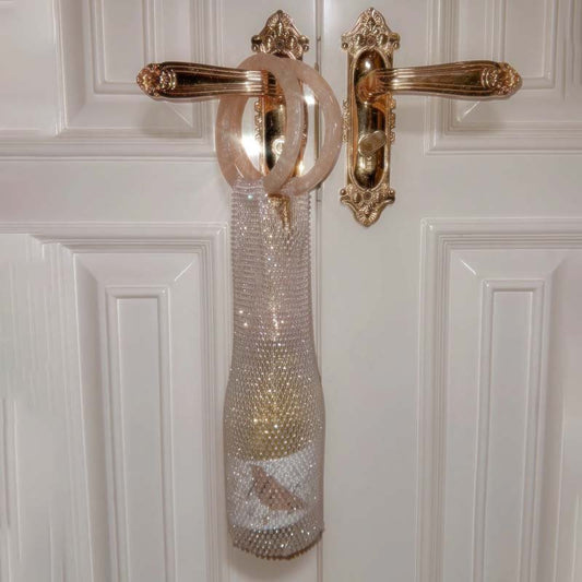 Woven Bag Crystal Bottle Tote - allsose